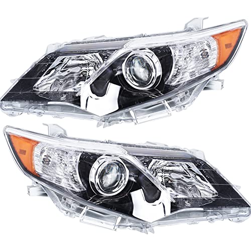 GENRICS Headlight Assembly Pair Replacement for 2012-2014 Toyota Camry SE Projector Left and Right Headlights Front Head Lamps (8115006470 8111006470) - Image 2