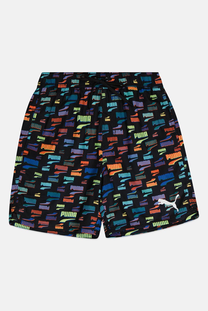 PUMA Men Swimwear Allover Print Shorts, Multicolor - Image 3