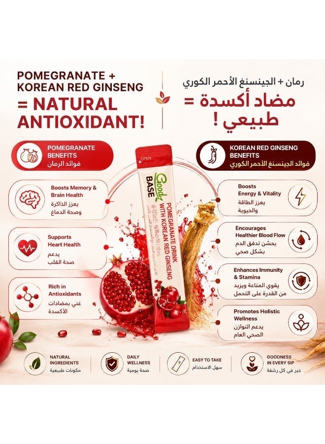Jung Kwan Jang Pomegranate Drink with Korean Red Ginseng - Ginseng Extract & Real Pomegranate Concentrate - Image 4