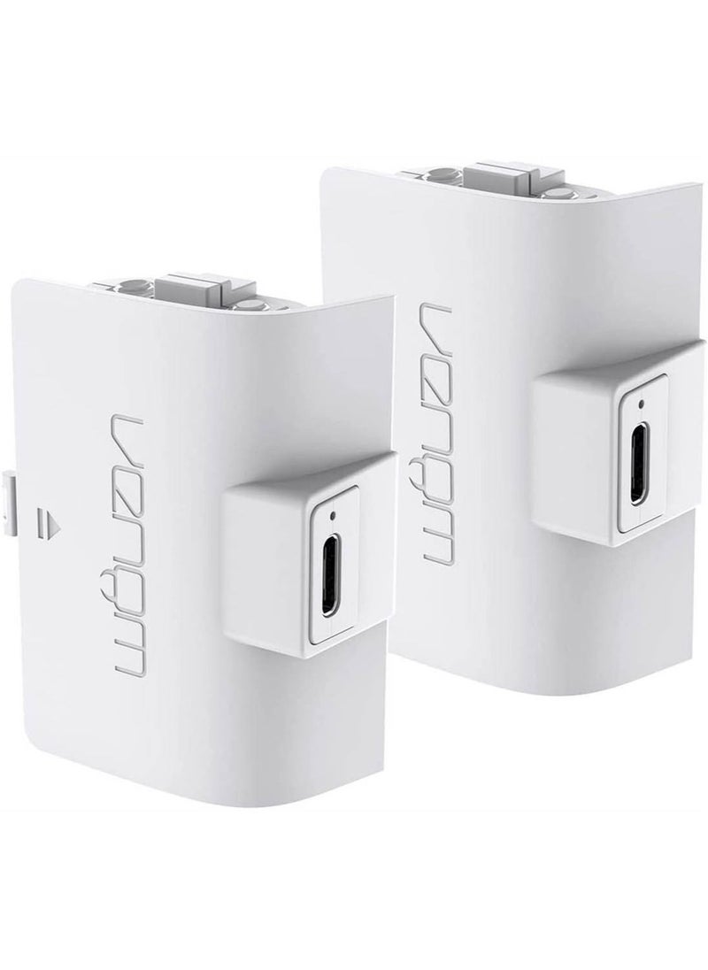 Venom - Rechargeable Battery Twin Pack High Capacity 1100mAh White (Xbox Series X & S/Xbox One) - Image 1