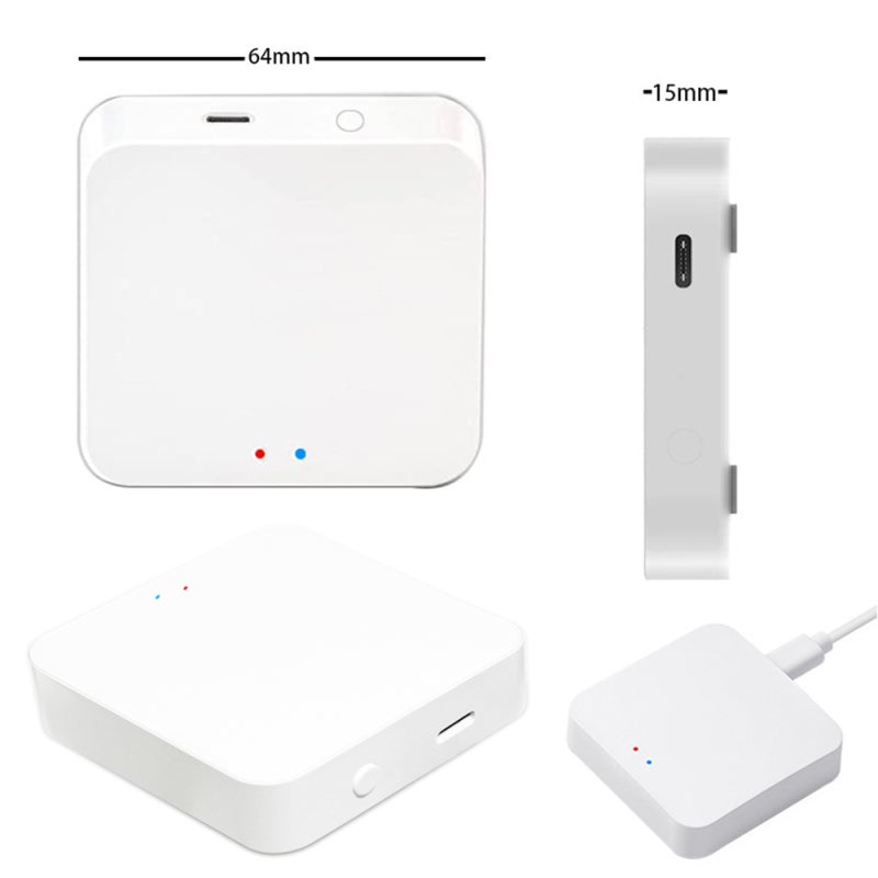 بوابة ذكية: اتصال بروتوكولات متعددة WiFi+BT+Zigbee باللون الأبيض - محور ZigBee للتحكم عن بعد عبر تطبيق تويا للتحكم الصوتي في المنزل الذكي - Image 3