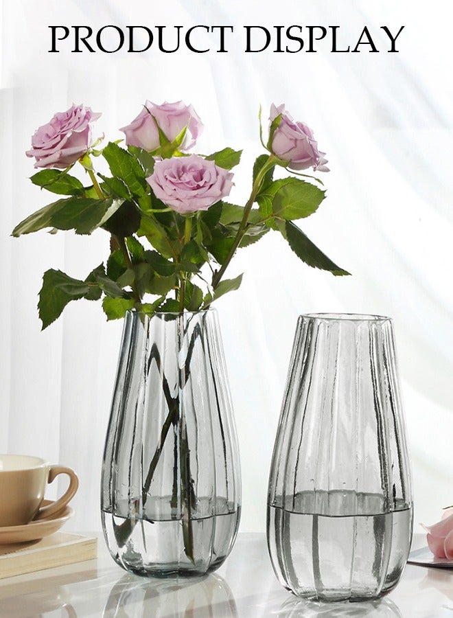 DUNISO Glass Vase, Flower Arranger, Transparent Home Decoration Ornaments, Creative Hydroponic Vase, Modern Flower Centerpiece, Suitable For Flowers, Wedding Banquets, Housewarming Gifts  - Image 5