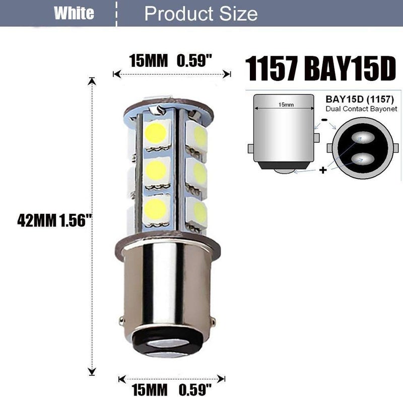 BlyilyB OneFly 1157 BAY15D LED Bulbs (Pack of 10) - Image 2