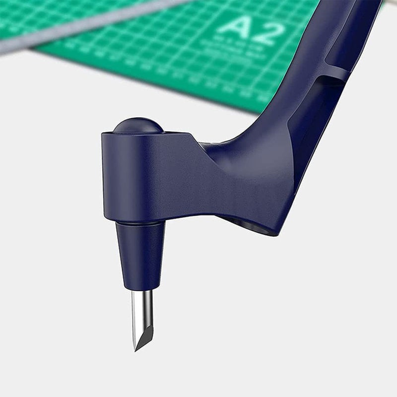 Stainless Steel Craft Knife Precision Craft Cutting Tools 360 Degree Rotating Handheld Craft Cutter with 30° For Hobby Arts Craft Scrapbook - Image 2