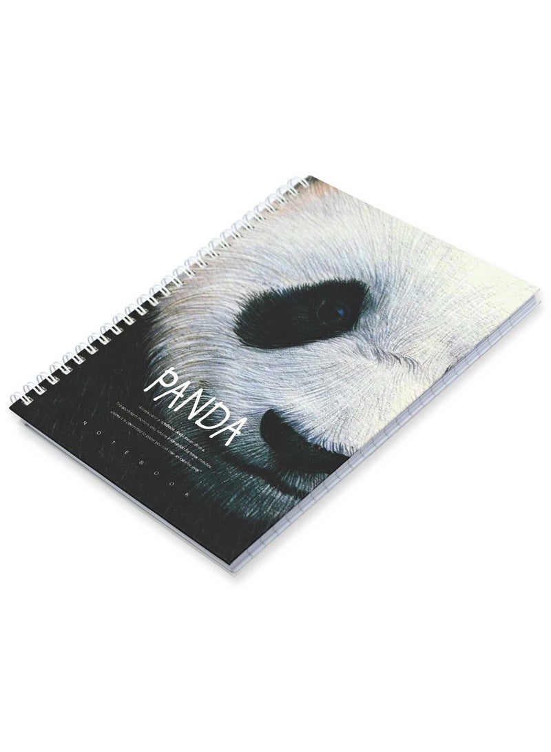 FIS مجموعة FIS من 5 دفاتر ملاحظات ذات غلاف صلب حلزوني، 96 ورقة تصميم باندا A5 4 -FSNBSHCA596-PAN4 - Image 1