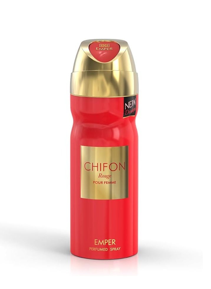 Emper - Chifon Rouge - Pour Femme -  Perfume Spray - 200ml - Image 1