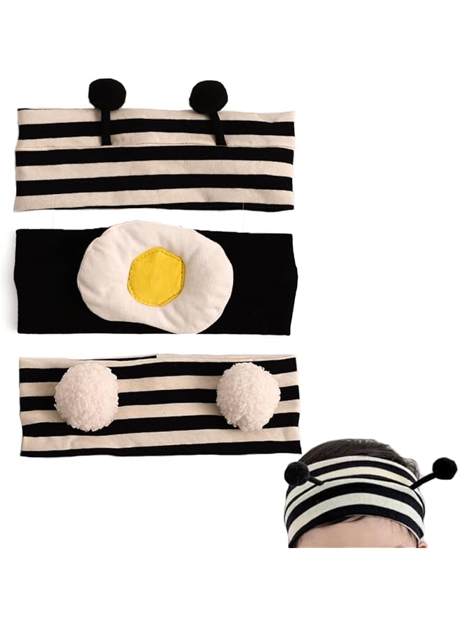 إيروريكس 3 قطع من عصابات رأس الأطفال البنات من النايلون وشريط مطاطي وإكسسوارات شعر للأطفال حديثي الولادة - Image 1