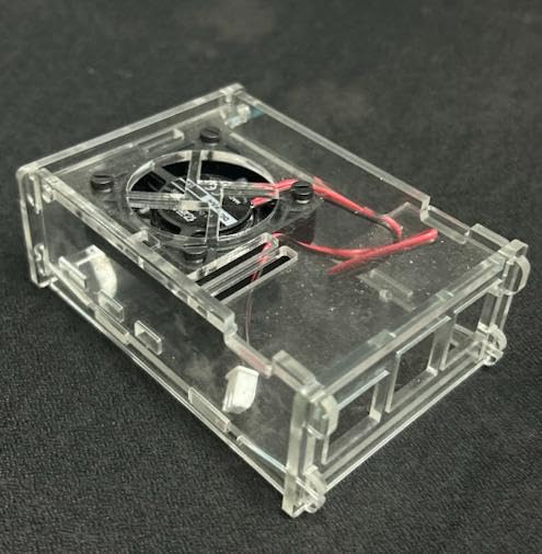 Rpi shop - Acrylic Case for Raspberry Pi 5, with Fan and Heatsinks Compatible with Raspberry Pi 5 4GB/8GB - Image 1