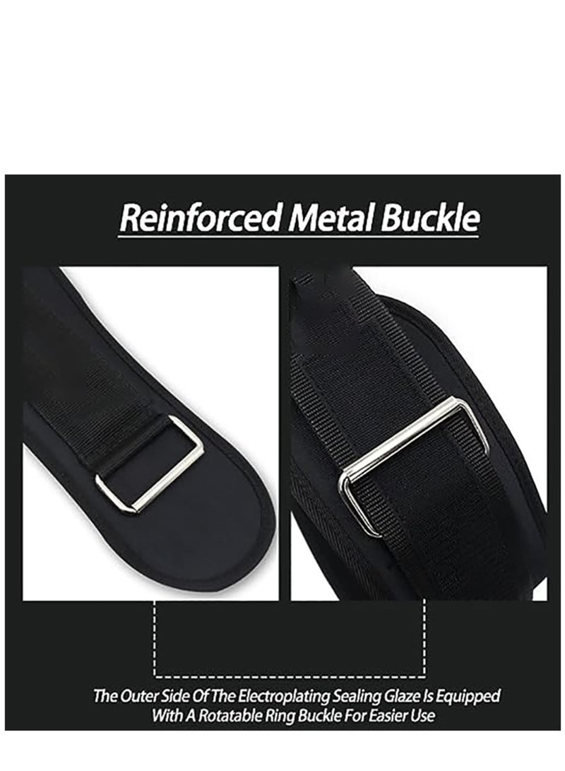 Zikra Belt for Weight Lifting Weight Belt Cross Training for Men and Women, Increase Strength for Weightlifting Weighted Belt for Pullups (Black, Size : 93-113CM) - Image 4