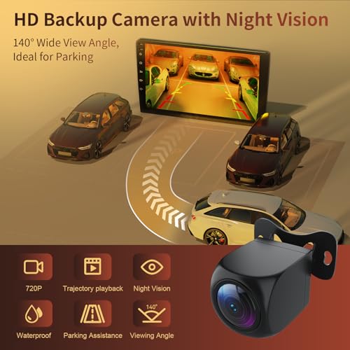 Haudio 10.1" HD Touchscreen Wireless Carplay Screen for Car with Apple carplay and Android auto, Double Din, GPS, WiFi, BT5.1, 8-core Processor, Voice Control, Backup Camera, Audio Outputs (4+64G) - Image 5