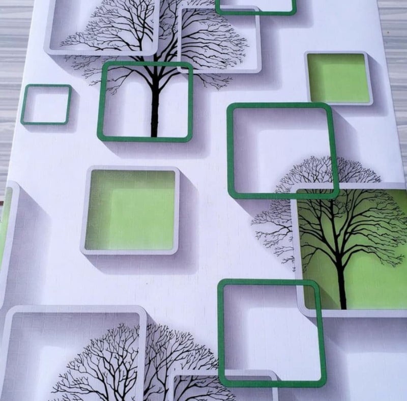 HOMEMATES Self-Adhesive Wallpaper Waterproof Old Furniture Vinyl Stickers Wooden Door Wardrobe Desktop PVC Wall Papers 45 X 304 CM- (3D) - Image 2