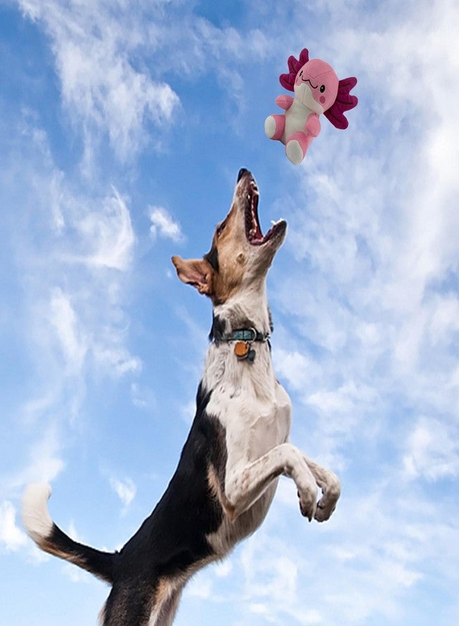 Blnboimrun Squeaky Dog Toys for Aggressive Chewers, Interactive Puppy Toys with Squeaker & Crinkle Paper, Double Layer Durable Plush Axolotl for Small Medium Large Dogs Indoor Outdoor Play - Image 5