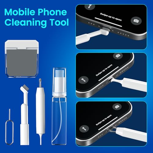 Portronics Clean One 16 in 1 Multipurpose Multipurpose Device Cleaner Cleaning Kit for Laptops, Smartphones, Keyboards, Desktop, Earphones & Earbuds, Light Weight (White) - Image 4
