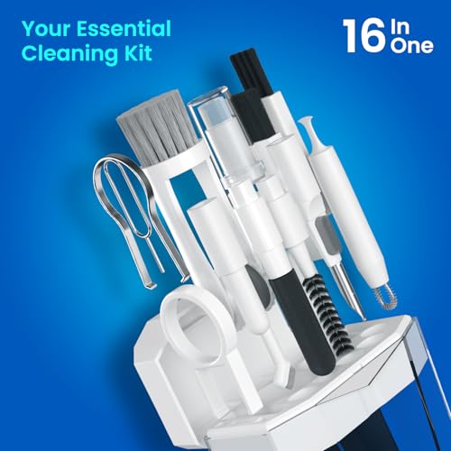 Portronics Clean One 16 in 1 Multipurpose Multipurpose Device Cleaner Cleaning Kit for Laptops, Smartphones, Keyboards, Desktop, Earphones & Earbuds, Light Weight (White) - Image 5