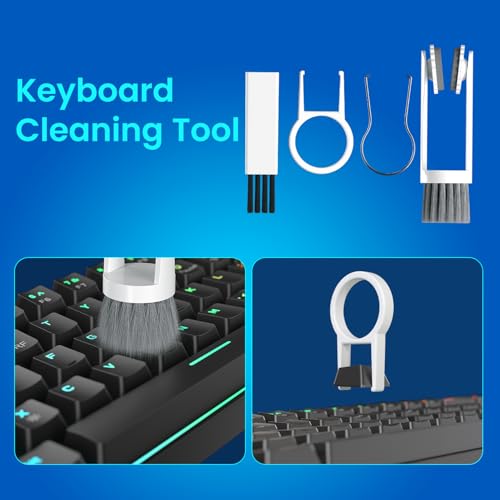 Portronics Clean One 16 in 1 Multipurpose Multipurpose Device Cleaner Cleaning Kit for Laptops, Smartphones, Keyboards, Desktop, Earphones & Earbuds, Light Weight (White) - Image 2
