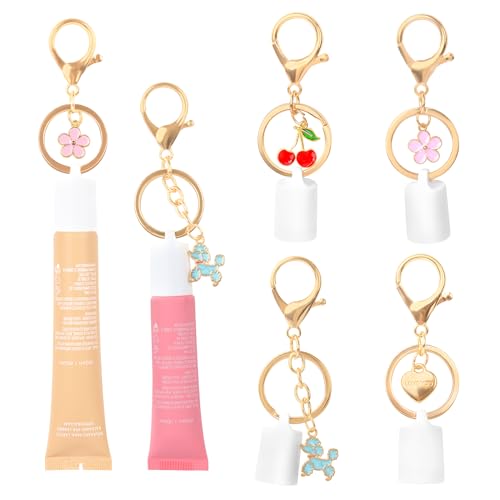 BTFSZ Lip Gloss Keychain for Summer Fridays 0.5 Oz Lip Balm keychain, lip gloss keychain, Holder Accessory for Bag, Wallet, valentines day gifts for women（No Lip Balm） - Image 1