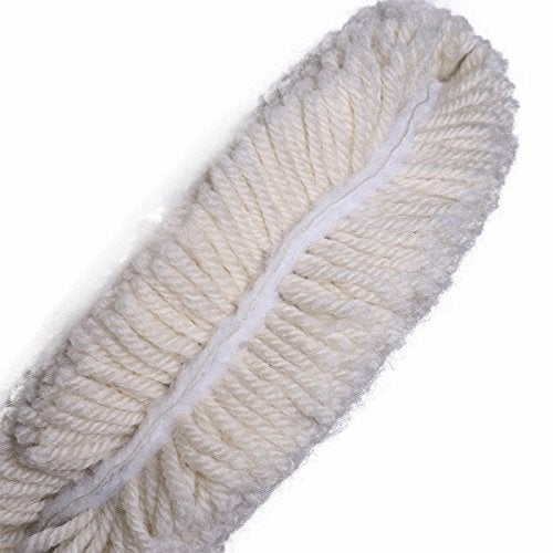 Gracefur 7" Buffing Pad, 100% Twisted Wool Polishing Pad, Grip Buffing Compound Cutting Pad for Car, Boat & Trucks (7in Double Sided) - Image 2