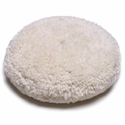 Gracefur 7" Buffing Pad, 100% Twisted Wool Polishing Pad, Grip Buffing Compound Cutting Pad for Car, Boat & Trucks (7in Double Sided) - Image 1
