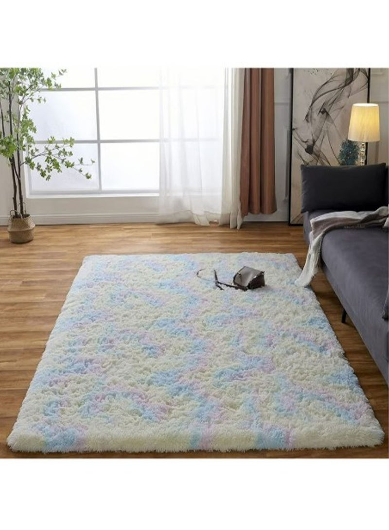 Large Area Rug Tie Dye Plush Shaggy Super Soft Fluffy Throw non-slip Carpet for Bedroom Living space - Image 3