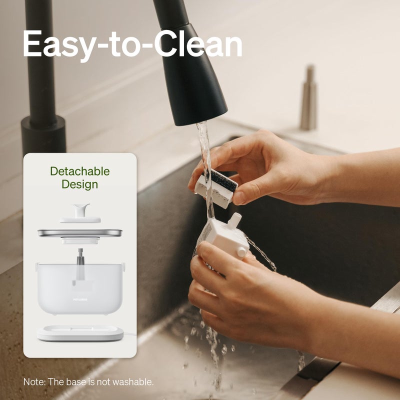 PETLIBRO Cat Water Fountain, Cat Fountain Indoor Stainless Steel Tray, 2.5L/84oz Wireless Pump Pet Water Fountain, Cat Water Dispenser with Two Flow Modes, Pet Fountain for Drinking Easy Clean - Image 4