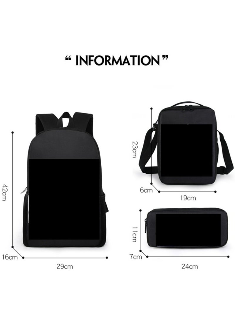 Anime cartoon large capacity backpack, student backpack, children's backpack, digital printed Oxford cloth backpack, unisex  - Image 2