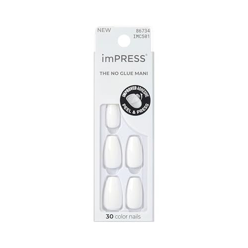 Impress Kiss Impress Color PressOn Nails PolishFree Manicure Set Frosting 30 ChipProof SmudgeProof Fake Nails - Image 1