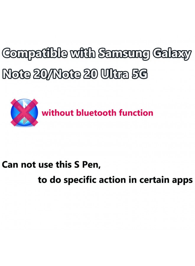 PCTC Note Ultra 20 Pen Replacement (NOBluetooth) for Samsung Galaxy Note 20 Note20 Ultra 5G Stylus Pen Touch Pen(Mystic White) - Image 2