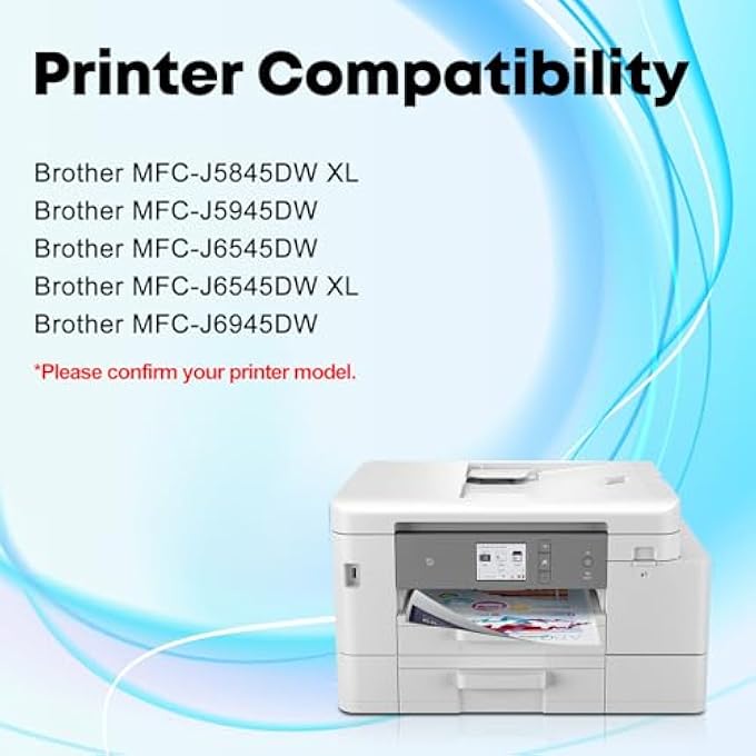 LC3037 INK CARTRIDGES COMPATIBLE REPLACEMENT FOR BROTHER LC3037 LC3037XXL LC3039, HIGH YIELD USE WITH MFC-J6945DW MFC-J5845DW XL MFC-J5945DW MFC-J6545DW XL (2 BK/C/M/Y) 5PK - Image 3