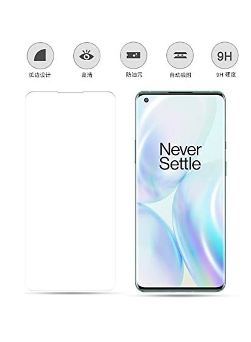 DUSALA Smartphone Screen Protector For Oneplus 8 Pro 9H 3D Full Uv Film Tempered Glass - Image 2