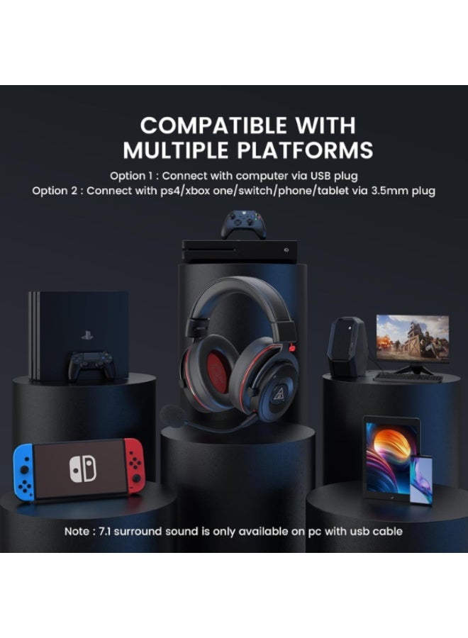 EKSA E900 Pro Gaming Headset - 7.1 Surround, Noise-Canceling Mic - Image 3