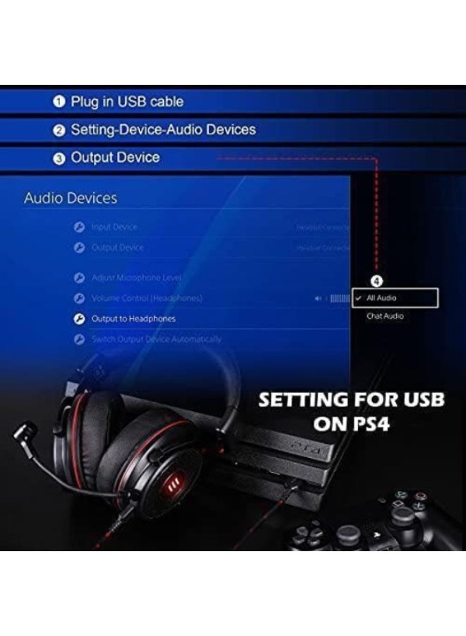 EKSA E900 Pro Gaming Headset - 7.1 Surround, Noise-Canceling Mic - Image 2