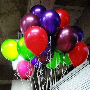 Amit Marketing Metallic Rubber Balloon I for Birthday, Weddings, Engagement, Anniversary Party Decoration I Ideal for Kids and Adult I Party Decor items I Multicolor - Pack of 100 Pcs - Image 2