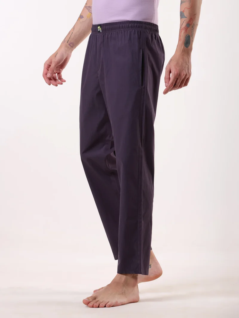 Beyoung Dark Violet Regular-fit Pyjamas