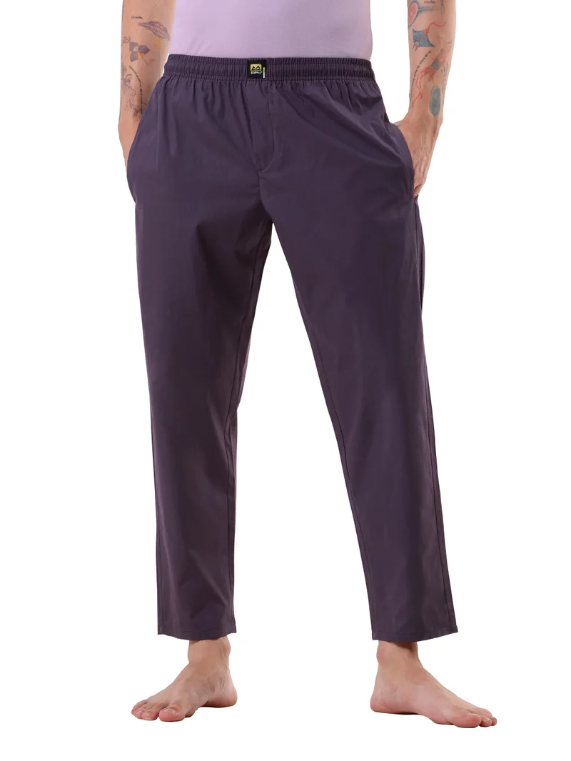 Dark Violet Regular-fit Pyjamas