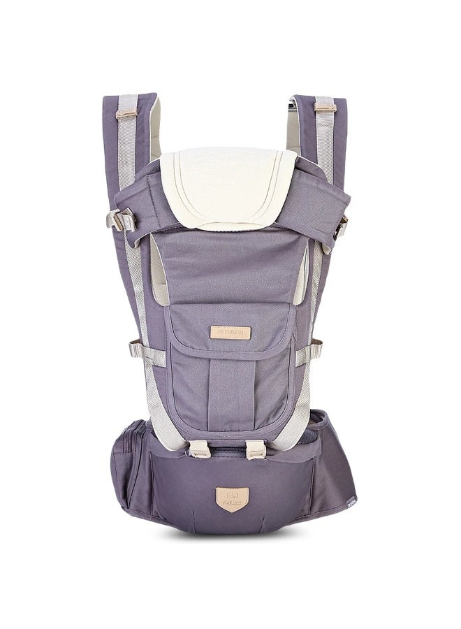 REXA Bethbear 3 in 1 Baby Carrier Hipseat Backpack for Newborn 0-36 Months - Lavender - Image 1