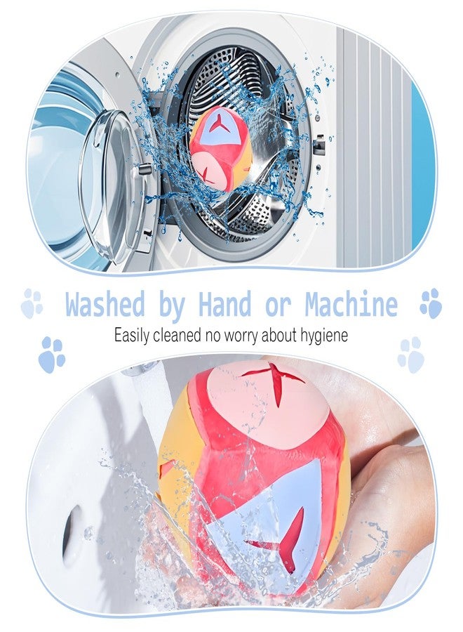 هامليدي ألعاب هاميليدي الكبيرة للأرانب، لعبة البحث عن الطعام مع جرس، موزع كرات الشم، ألعاب إثراء تمارين الأرانب، لعبة ألغاز قابلة للغسل، لعبة أرنب للتسلية، لعبة أرنب للأرانب المنزلية (أحمر) - Image 5