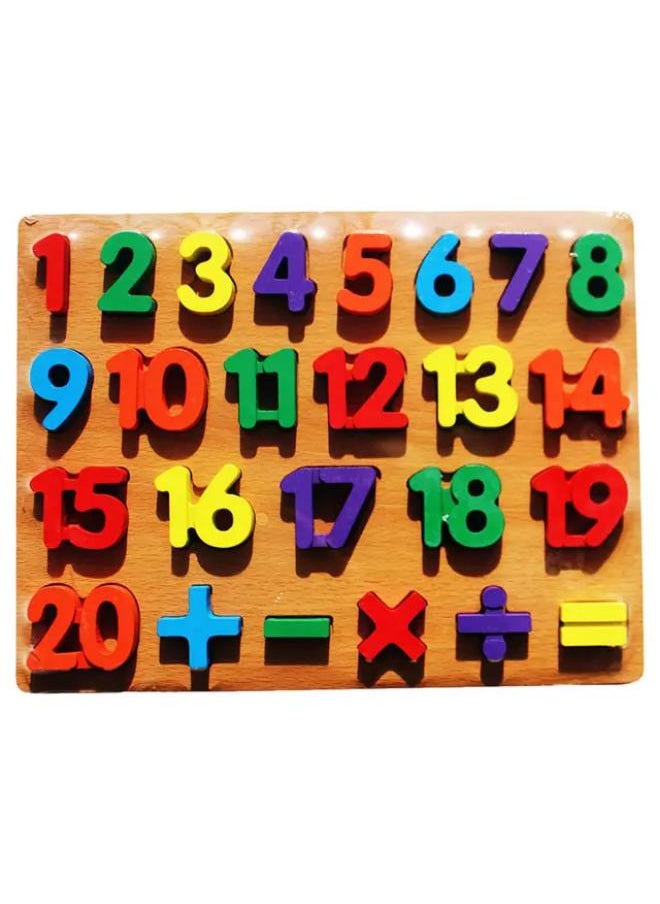 Bold number matching board 0-20 arithmetic operations  - Image 1
