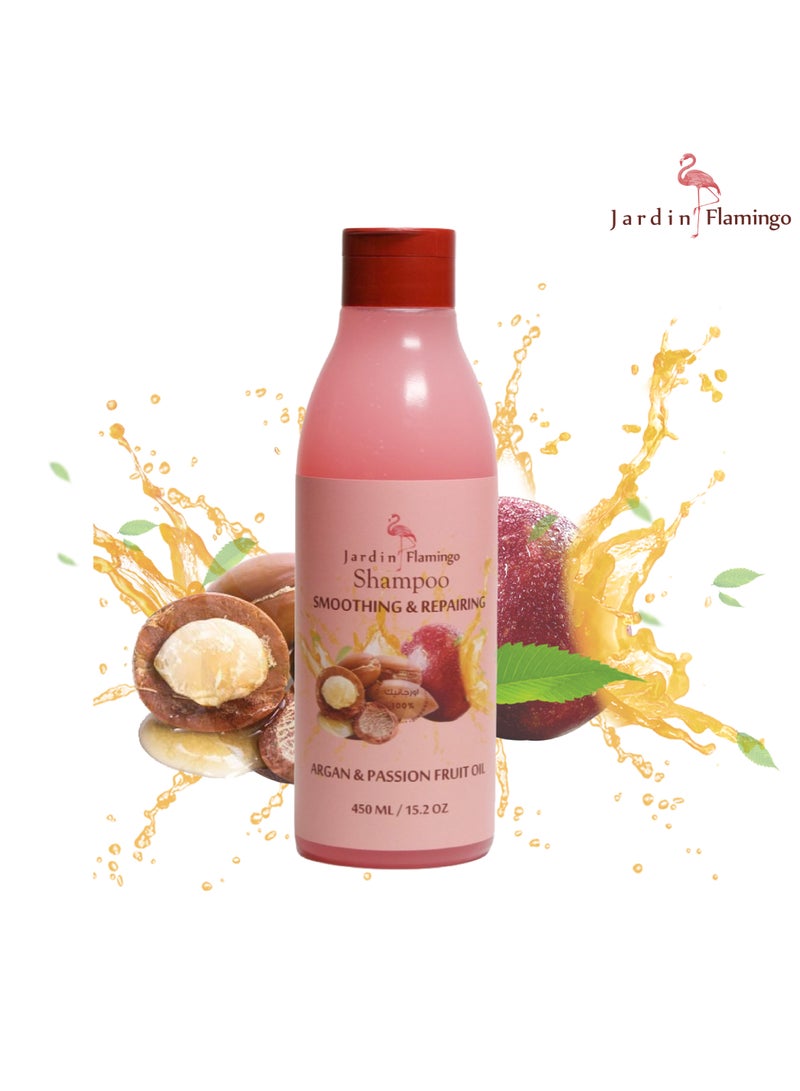 جاردين فلامنغو شامبو بالباشن فروت وزيت الارجان من جاردن فلامنجو 450 مل