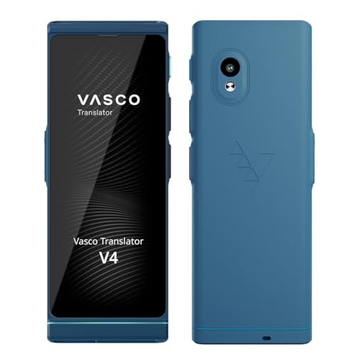 Vasco Electronics Vasco V4 Language Translator Device 112 Languages Free Lifetime Internet in Almost 200 Countries Cobalt Blue - Image 1