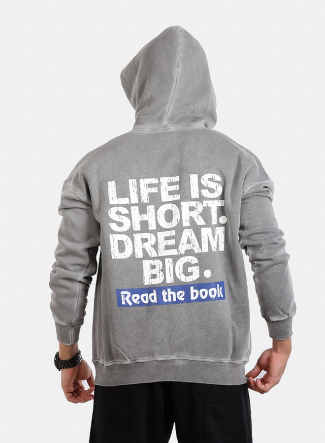 WHITE RABBIT Printed Hoodie With Kangaroo Pockets - Image 3