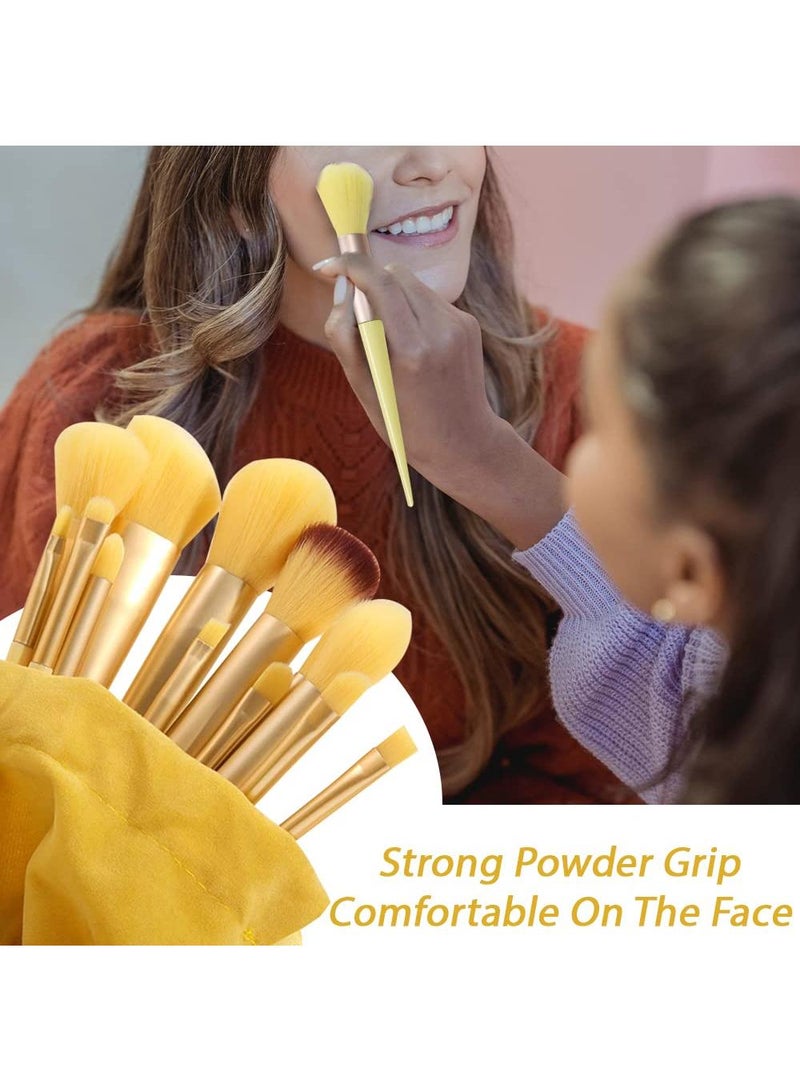 عام مجموعة فرشاة كونتور متطورة 13 قطعة، مجموعة فرشاة مكياج احترافية للبودرة السائبة، مقابض ناعمة، أدوات للنساء، لعيد الحب وعيد الأم وعيد الميلاد - Image 5