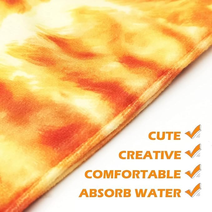 swabs® Hand Towels for Bathroom Kitchen Funny Cute Decorative Cat Decor Hanging Washcloths Face Towels Super Absorbent Soft- Housewarming Gift for Cat Lovers (Orange cat) - Image 4