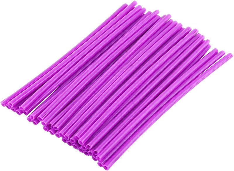 woobles Wheel Rim Spoke Wrap Kit Skin Cover, 36pcs Wheel Spoke Protector Motocross Rims Skins Covers Off Road Motorcycle Guard Wraps Kit(Purple) - Image 1