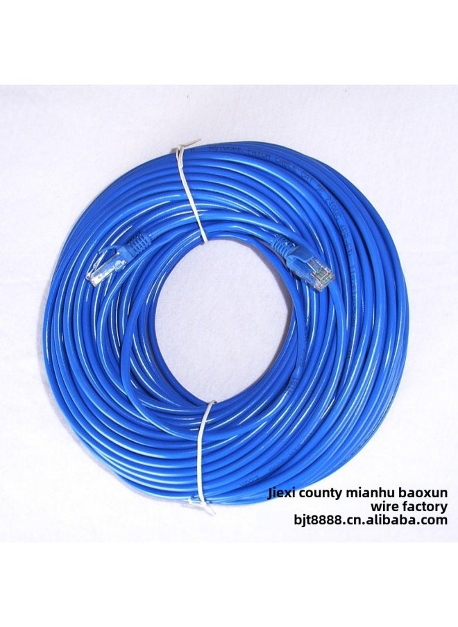Generic Baoxin Finished Network Cable Super Five Types Of Broadband Routing Jumpers Six Types Of Computer Network Cable 8-core Twisted 1 Meter Network Cable-Colour:Grey-Line Length:Finished Product Line 20m  - Image 3