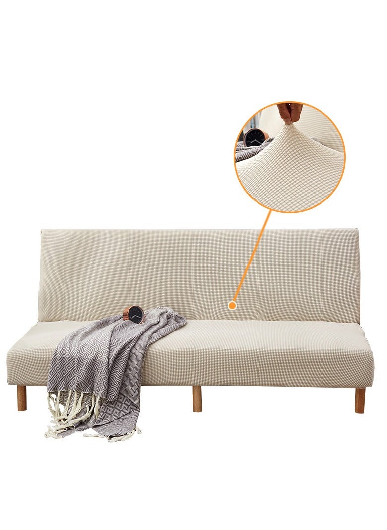 DUNISO - 2 seater Sofa bed Cover,Without Armrests sofa cover,High weight fully wrapped elastic sofa cover with Corn silk fabric,Sofa protective cover, anti slip cover, furniture protector,Lying down, resting, for men, women, and children - Image 1