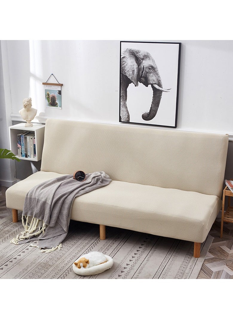 DUNISO - 2 seater Sofa bed Cover,Without Armrests sofa cover,High weight fully wrapped elastic sofa cover with Corn silk fabric,Sofa protective cover, anti slip cover, furniture protector,Lying down, resting, for men, women, and children - Image 1
