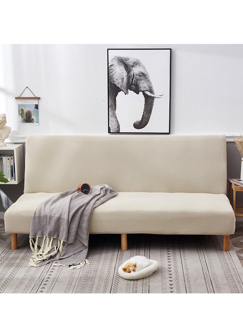 DUNISO - 2 seater Sofa bed Cover,Without Armrests sofa cover,High weight fully wrapped elastic sofa cover with Corn silk fabric,Sofa protective cover, anti slip cover, furniture protector,Lying down, resting, for men, women, and children - Image 1