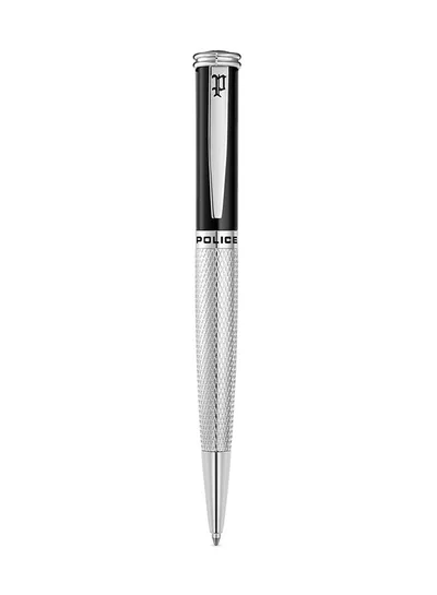POLICE Silver Ballpoint Pen Elegant Design
