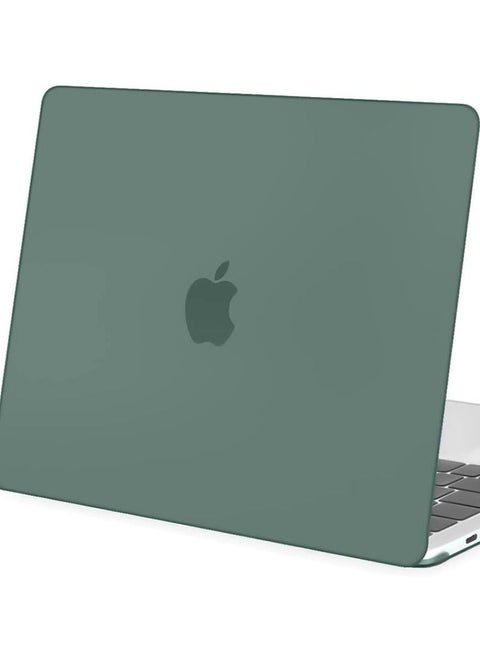 Hard Case Compatible with MacBook Air 13.6 inch 2025 M4 Chip A3240 and 2024 M3 A3113 and 2022 M2 A2681,Midnight Green