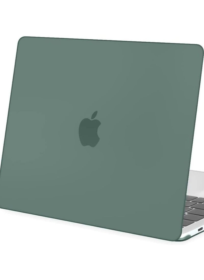 Hard Case Compatible with MacBook Air 13.6 inch 2025 M4 Chip A3240 and 2024 M3 A3113 and 2022 M2 A2681,Midnight Green